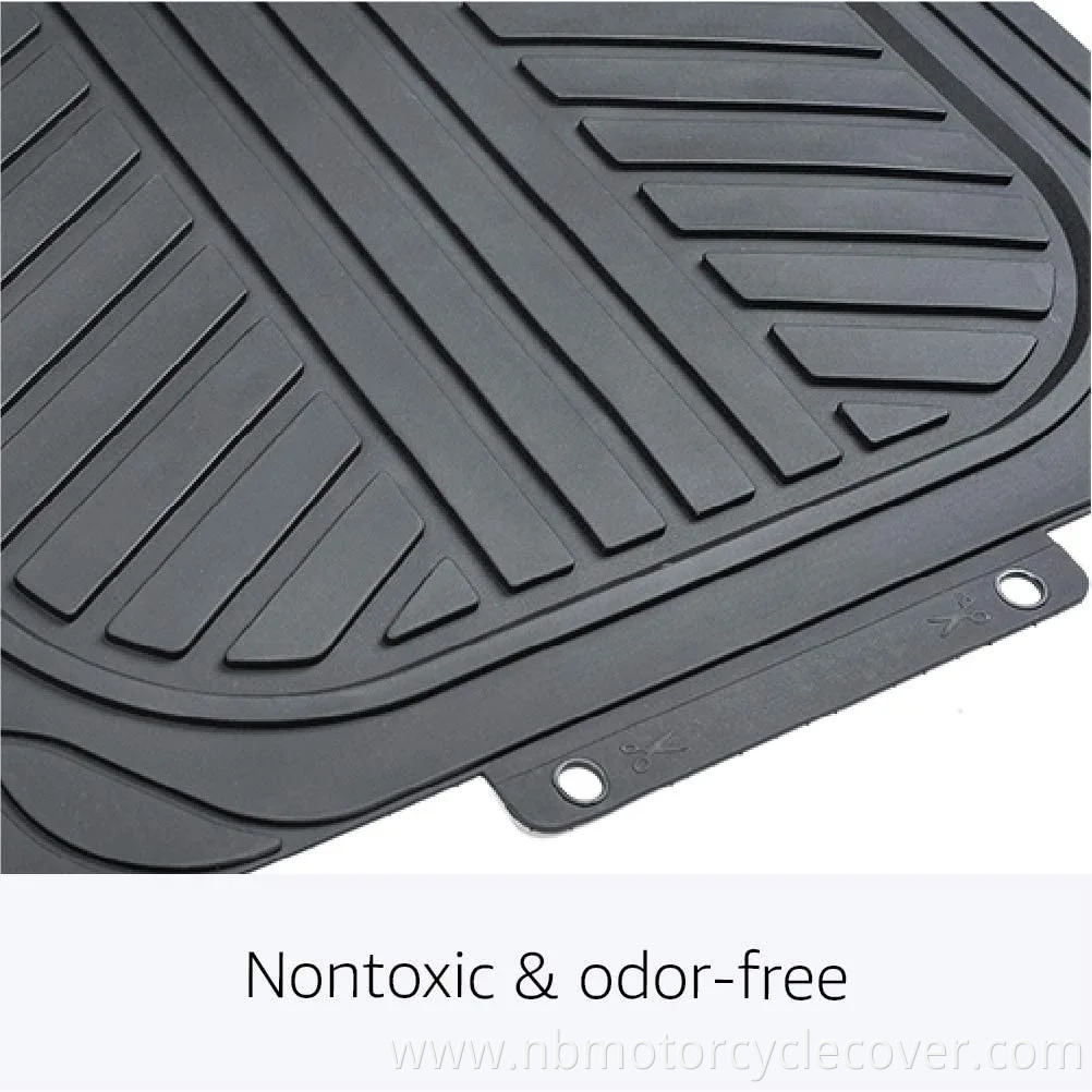 Deep Dish Rubber Floor Mats All Weather for Car Truck SUV & Van Total Protection Durable Trim to Fit Liners Heavy Duty Odorless,